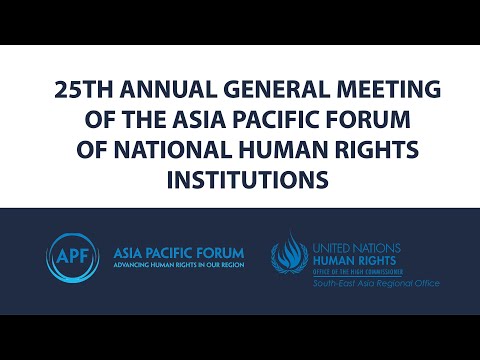 Preview image for the video "Asia Pacific Forum Meeting".