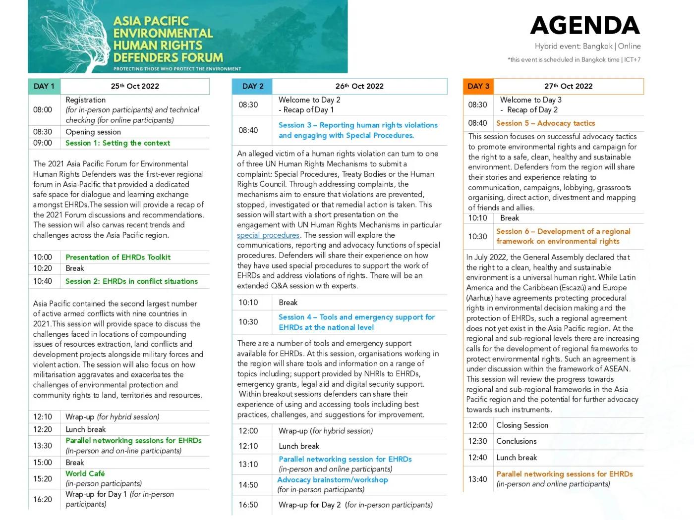 Agenda