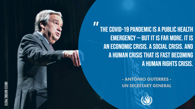 Media Statement We Are All In This Together Un Secretary General Says On Covid 19 Ohchr